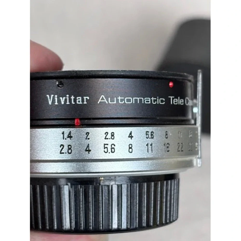 Vivitar Automatic Tele Converter 2X-5 Lens Made in Japan w/ Case ***UNTESTED ***